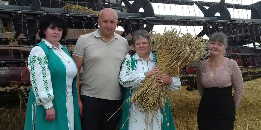 Чествование тружеников села во время уборочной кампании